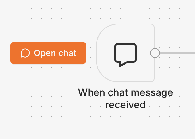 Chat Trigger node
